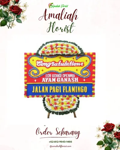 Bunga Papan Congratulation di Margorejo